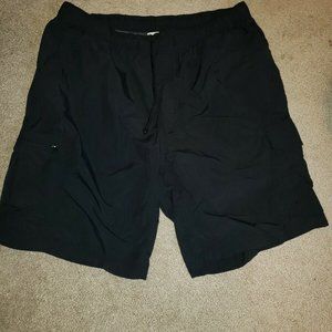 Columbia Men's Black Nylon Cargo Hiking Shorts